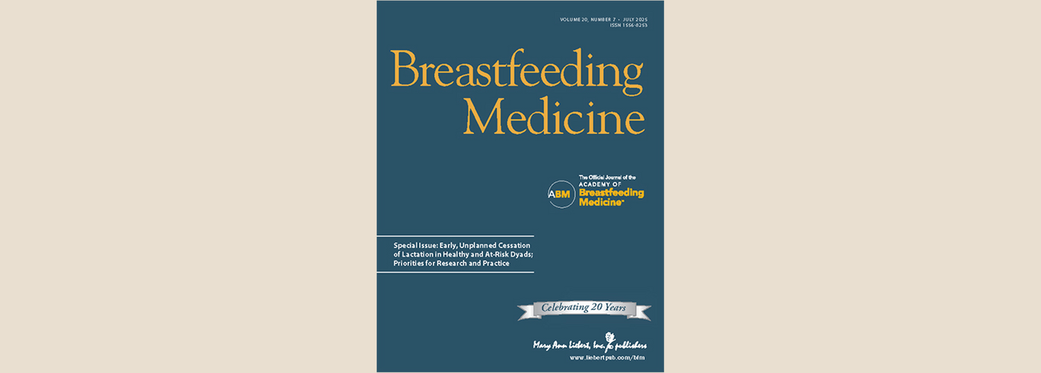 Breastfeeding medicine special issue secretory activation point of care and MyLee