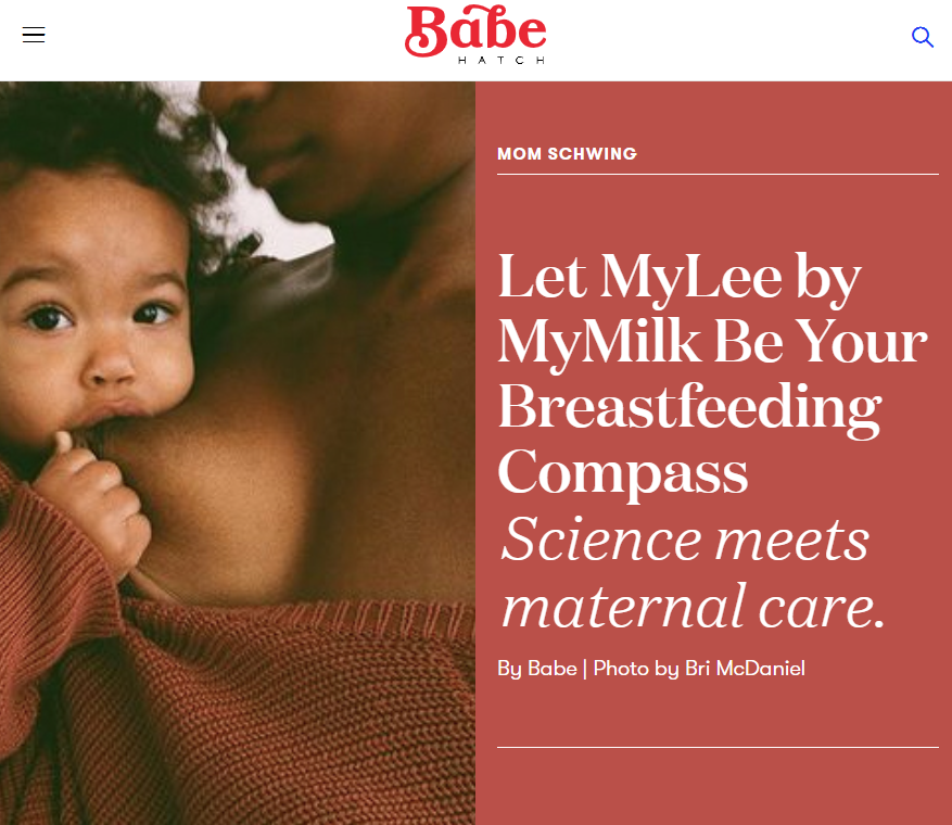 Let MyLee be your breastfeeding compass!!