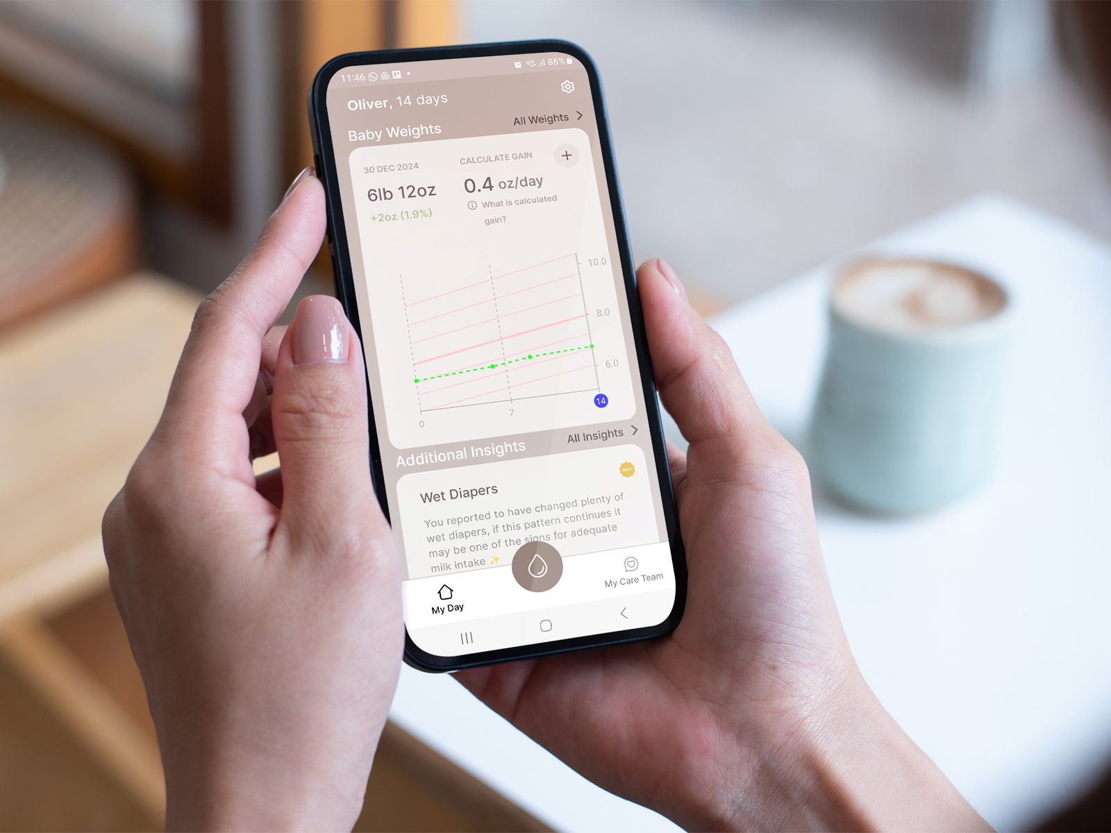 MyLee baby weight tracking